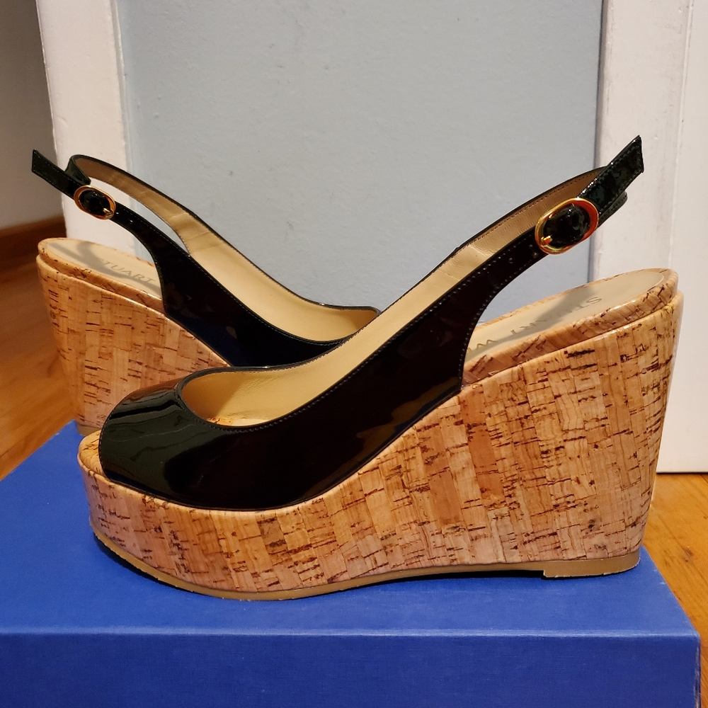 Stuart Weitzman Wedge Slingback Sandal